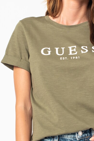 GUESS JEANS Памучна тениска с лого Жени