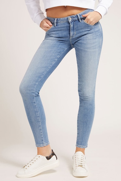 Blugi skinny - Alb/Albastru deschis