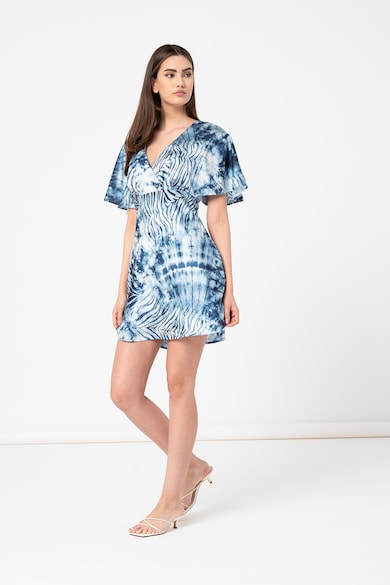 GUESS JEANS Rochie cu model tie-dye cu decolteu in V Femei