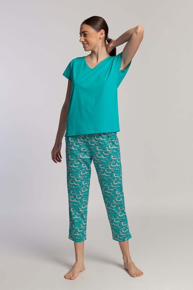 Sofiaman Pijama din amestec de modal Fresh Leaves Femei