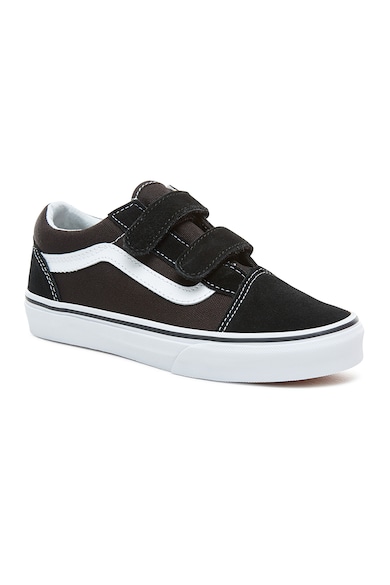 Vans Old Skool tépőzáras cipő nyersbőr betétekkel Fiú