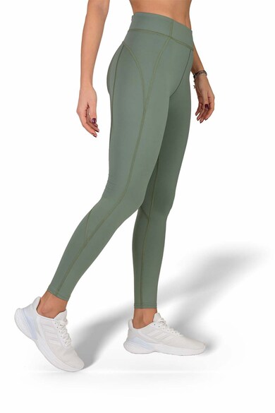 THE WOMEN'S LOCKER Sportleggings kontrasztos tűzésekkel női