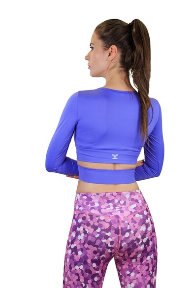 THE WOMEN'S LOCKER Bluza crop cu fente pentru degetul mare, pentru yoga Femei