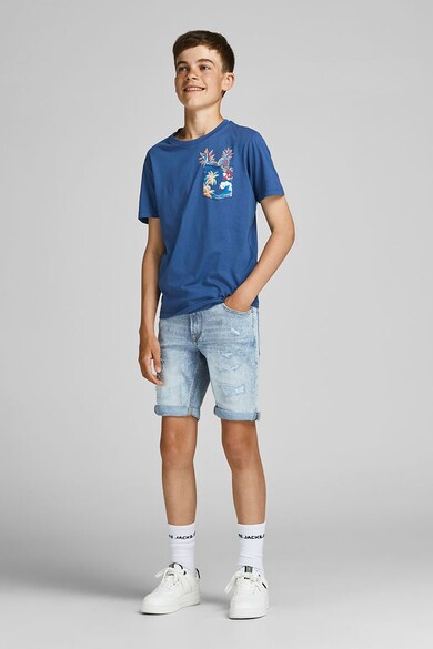 Jack & Jones Tricou cu decolteu rotund si imprimeu grafic Baieti