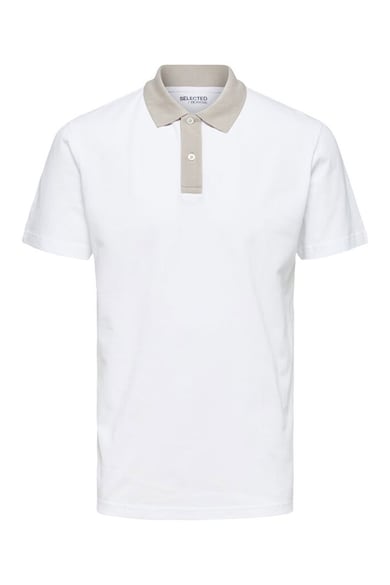Selected Homme Tricou polo din bumbac organic Marion Barbati