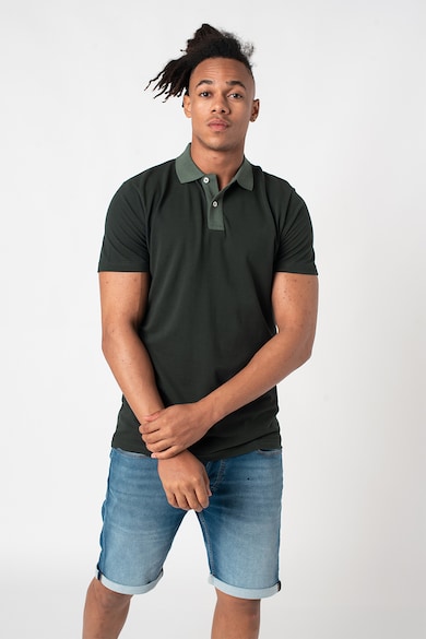 Selected Homme Tricou polo din bumbac organic Marion Barbati