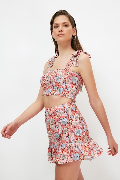 Trendyol Crop top és miniszoknya női