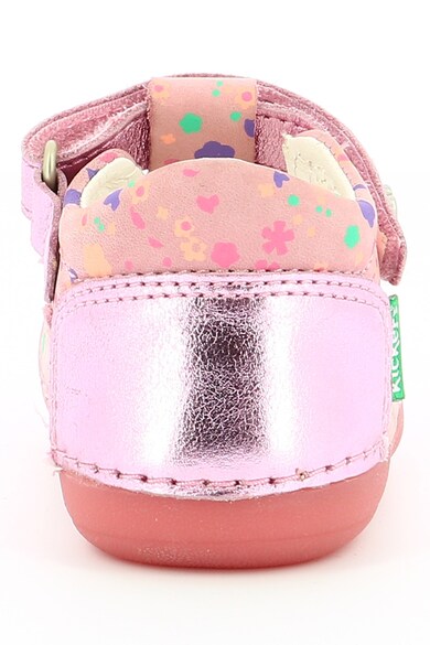 Kickers kids Pantofi de piele cu velcro Fete