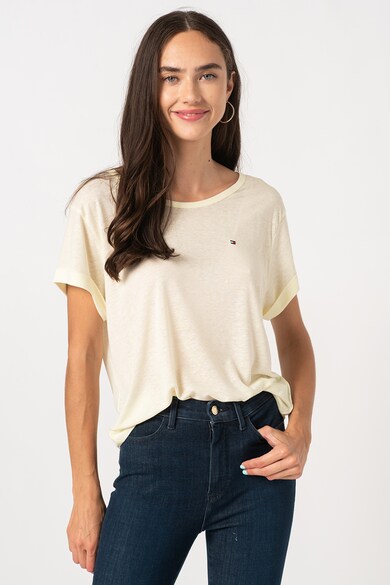 Tommy Hilfiger Tricou relaxed fit de in si lyocell Femei