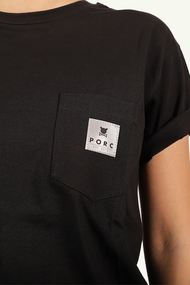 PORC Tricou unisex cu aplicatie logo reflectorizanta Femei