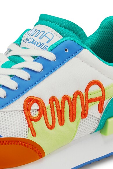 Puma Pantofi sport unisex cu insertii din piele Future Rider Femei