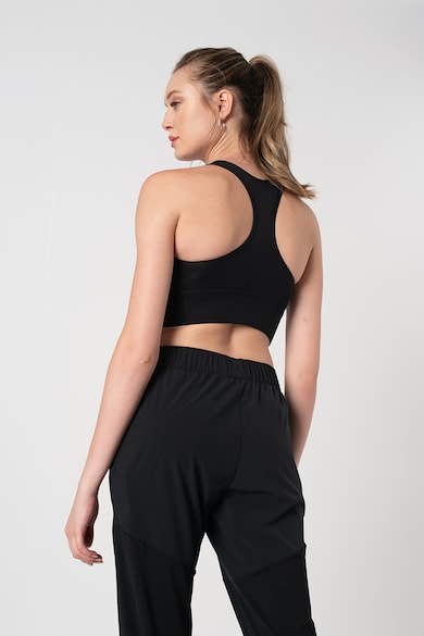 Nike Bustiera cu tehnologie Dri-FIT, logo si spate decupat, pentru fitness Femei