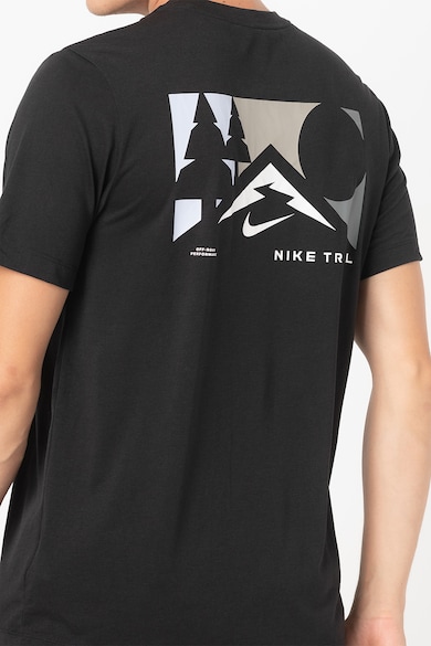 Nike Tricou cu imprimeu pe partea din spate pentru alergare Trail Barbati