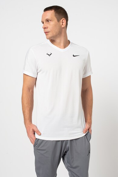 Nike Tricou cu imprimeu logo si tehnologie Dri-Fit, pentru tenis Rafa Barbati