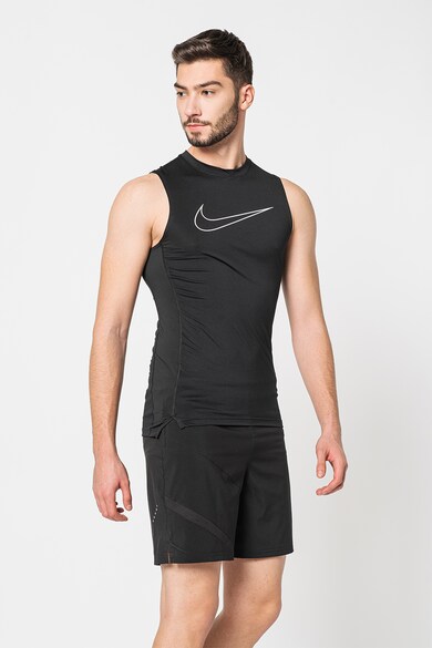 Nike Top slim fit cu imprimeu logo si Dri-Fit, pentru fitness Barbati