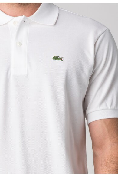 Lacoste Бяла тениска с яка и лого Мъже