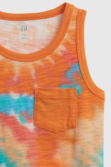 GAP Top de bumbac cu imprimeu tie-dye Fete