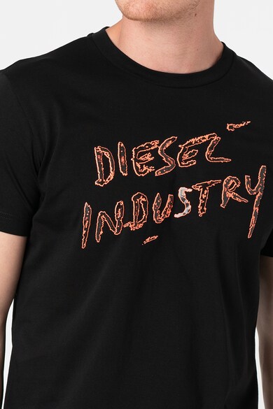 Diesel Tricou de bumbac cu imprimeu logo T-Diego Barbati