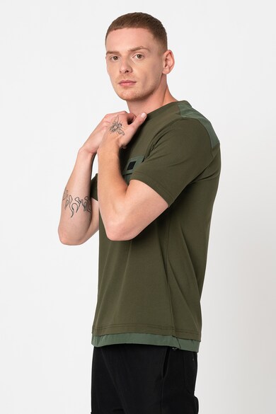 Diesel Tricou cu decolteu la baza gatului si buzunar pe piept T-Army Barbati