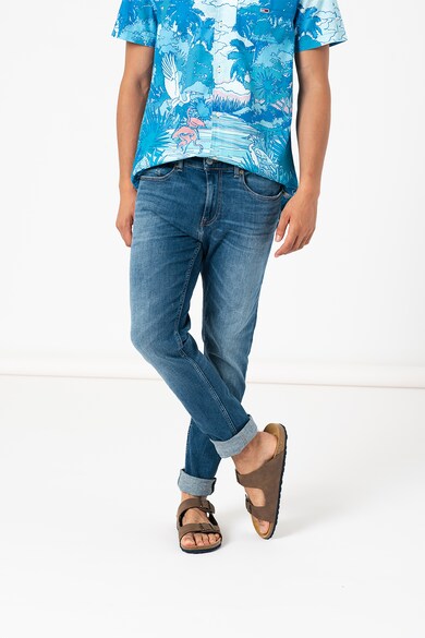 Tommy Jeans Blugi cu croiala conica si model cu 5 buzunare Barbati