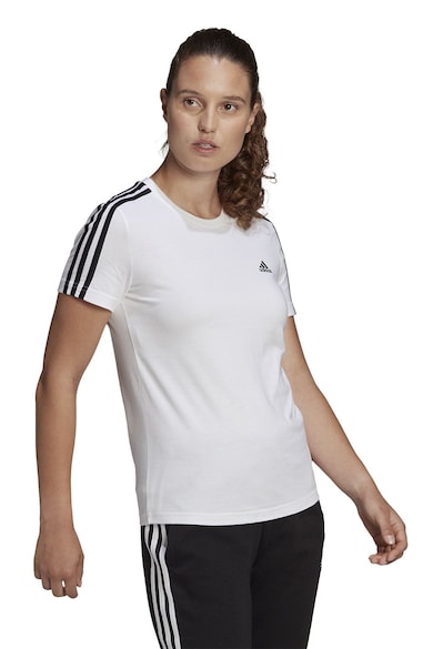 adidas Sportswear Памучна тениска по тялото Жени