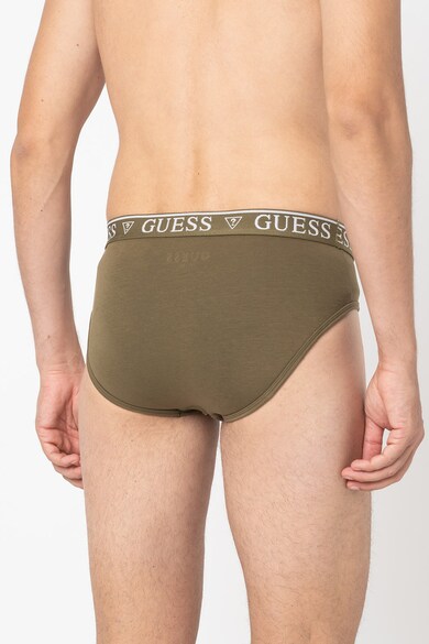 GUESS Set de chiloti din amestec de bumbac cu banda logo - 5 perechi Barbati