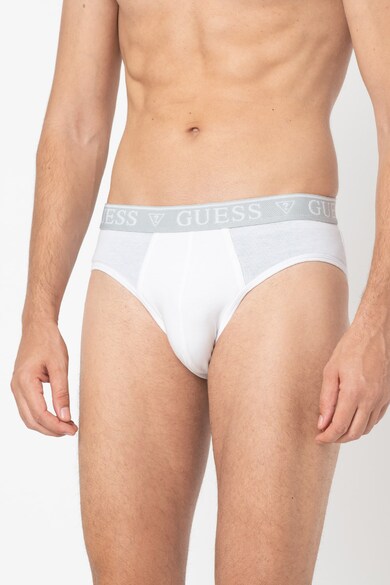 GUESS Set de chiloti din amestec de bumbac cu banda logo - 5 perechi Barbati