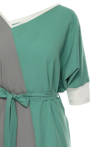 Larisa Dragna Aszimmetrikus végű colorblock dizájnú ruha női