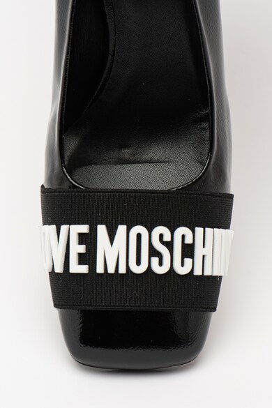 Love Moschino Pantofi din piele cu toc masiv Femei