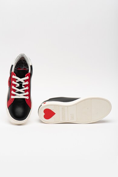 Love Moschino Pantofi sport din piele cu model colorblock Femei