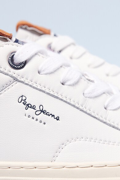 Pepe Jeans London Pantofi sport de piele cu imprimeu logo Barbati