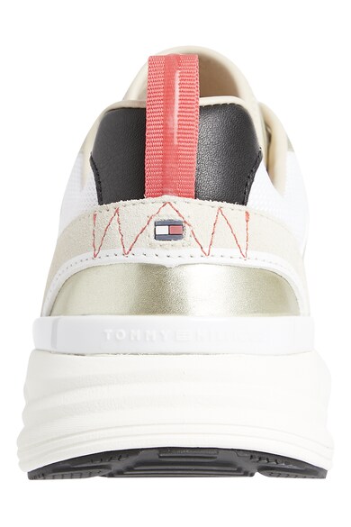 Tommy Hilfiger Pantofi sport de piele ecologica cu garnituri cu aspect metalizat Femei