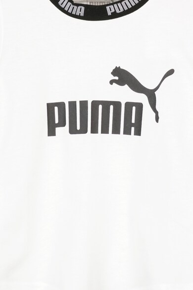 Puma Tricou cu decolteu la baza gatului si imprimeu logo Amplified Fete