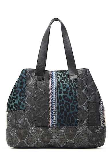 DESIGUAL Geanta shopper cu model animal print Femei