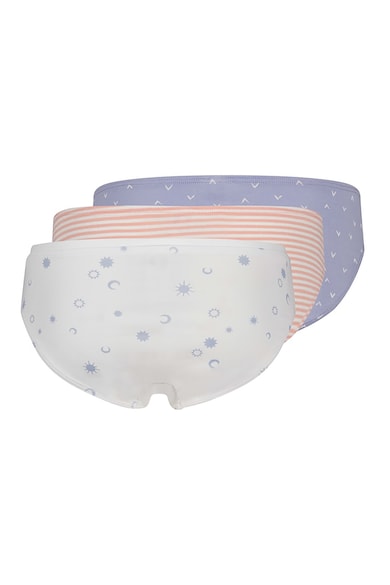 Skiny Set de chiloti 3 perechi hipster cu imprimeu lavanda/roz Fete