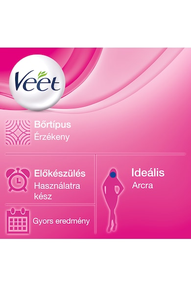 Veet Benzi depilatoare de ceara  Easy-Gelwax pentru fata, 20 benzi Femei