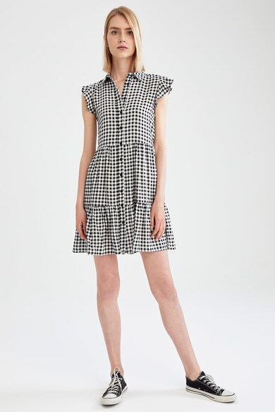 DeFacto Rochie tip camasa cu model gingham Femei