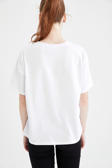 DeFacto Tricou de bumbac cu imprimeu grafic Femei