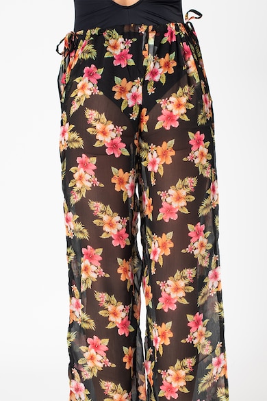 Yamamay Pantaloni de plaja cu aspect transparent si imprimeu floral Femei