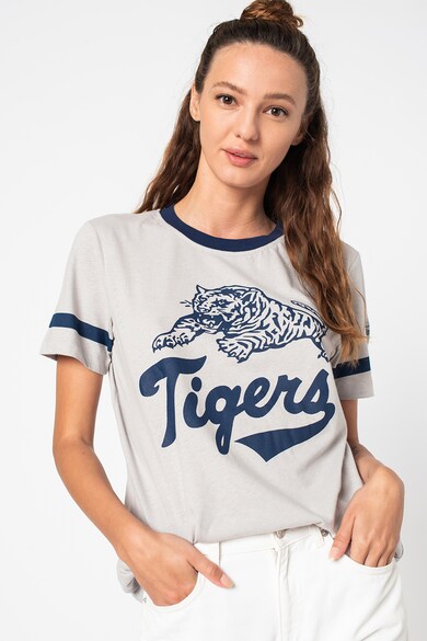 SUPERDRY Tricou din amestec de in cu imprimeu text Collegiate Ivy Femei