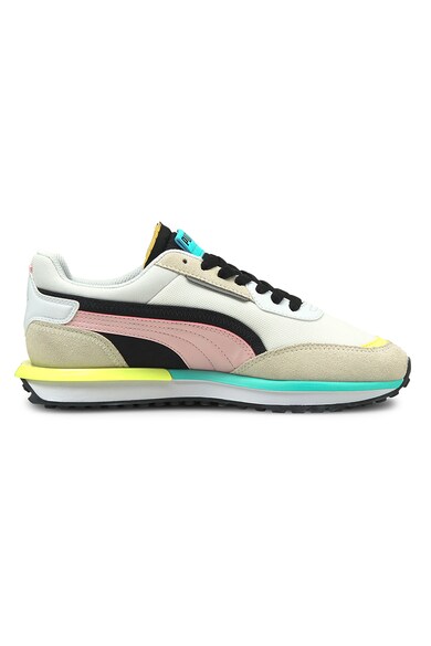 Puma Pantofi sport din material textil si piele intoarsa City Rider Femei