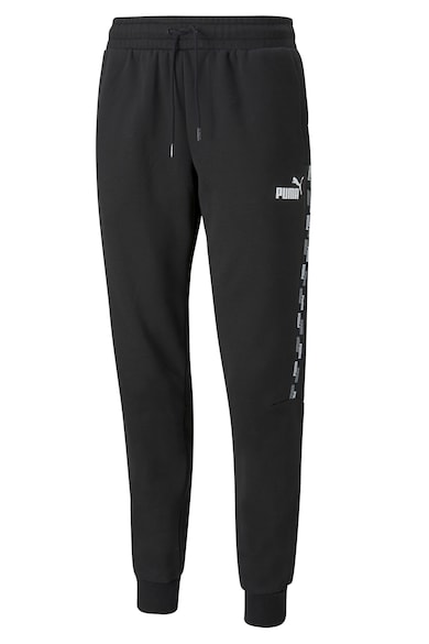 Puma Pantaloni sport conici cu benzi logo laterale Power Tape Barbati