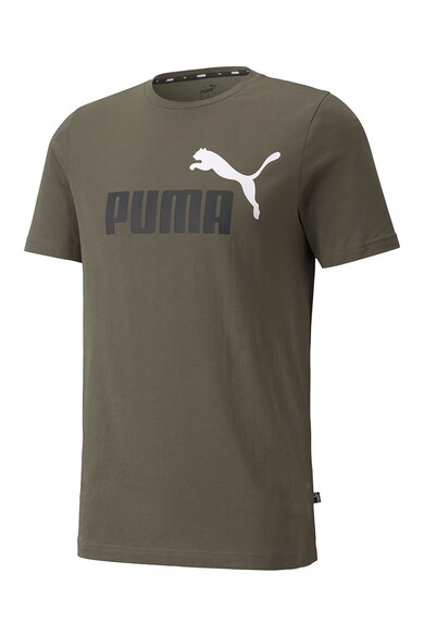 Puma Tricou cu imprimeu logo si decolteu la baza gatului Essentials +2 Colour Barbati