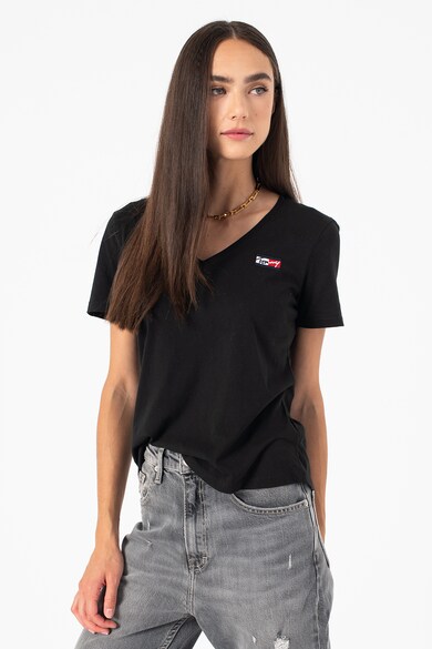 Tommy Jeans Tricou slim fit de bumbac organic Femei