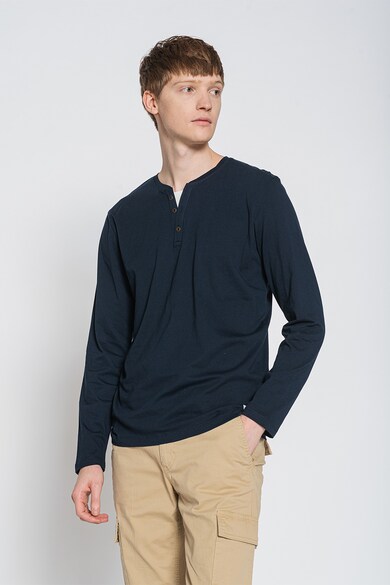 Tom Tailor Bluza Henley de bumbac Barbati