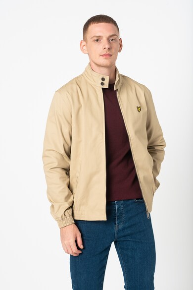 Lyle & Scott Jacheta de bumbac cu aplicatie logo Harrington Barbati