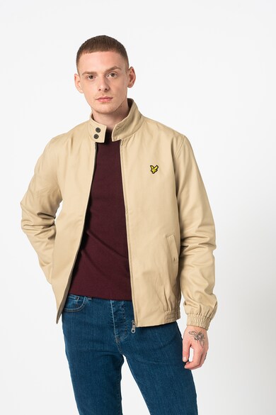 Lyle & Scott Jacheta de bumbac cu aplicatie logo Harrington Barbati