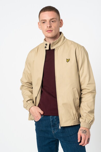 Lyle & Scott Jacheta de bumbac cu aplicatie logo Harrington Barbati