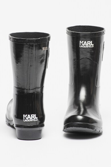 Karl Lagerfeld Cizme de ploaie cu logo Kalosh Femei