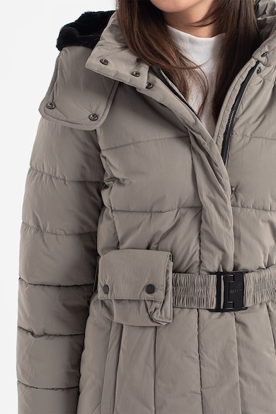 Esprit Bélelt télikabát levehető kapucnival női